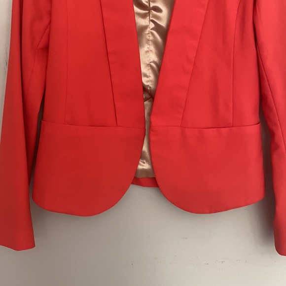 Red/Orange Blazer with Pockets - Picture 3 of 5